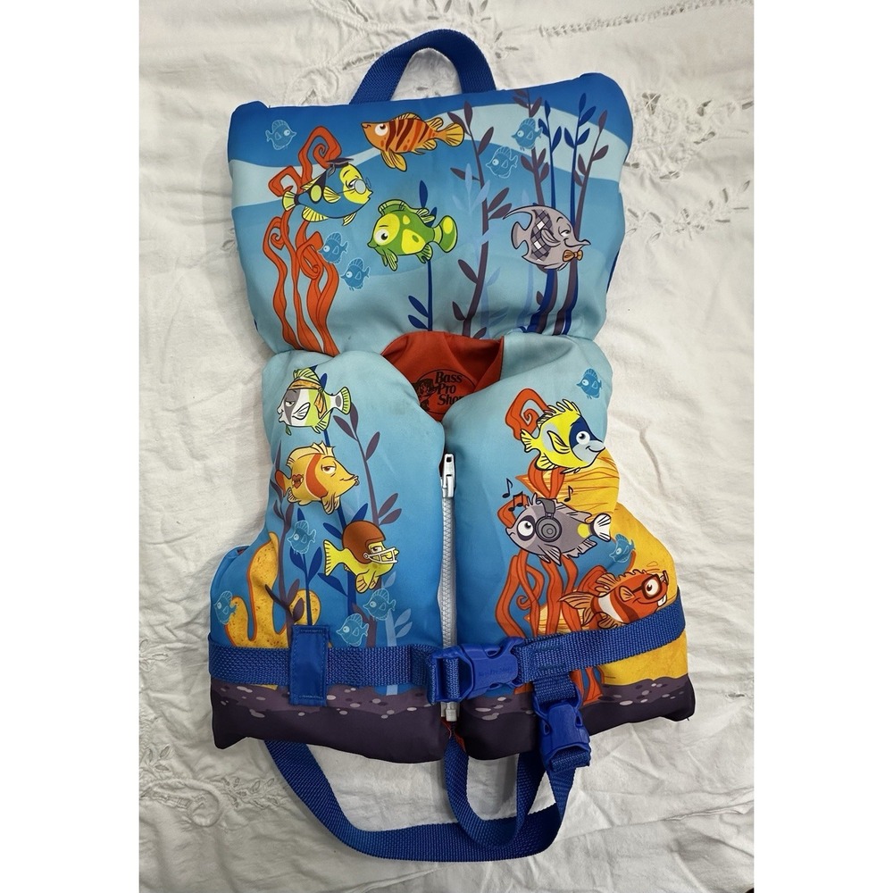Bass Pro Shop Life Vest for Child/Infant 0-50 Pounds Fish Sea Unisex
